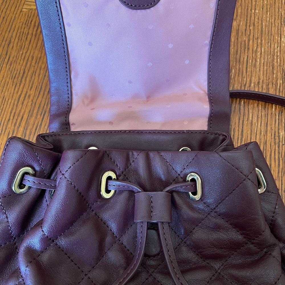 Kate Spade Quilted Backpack with Diamond Pattern - Picture 11 of 13